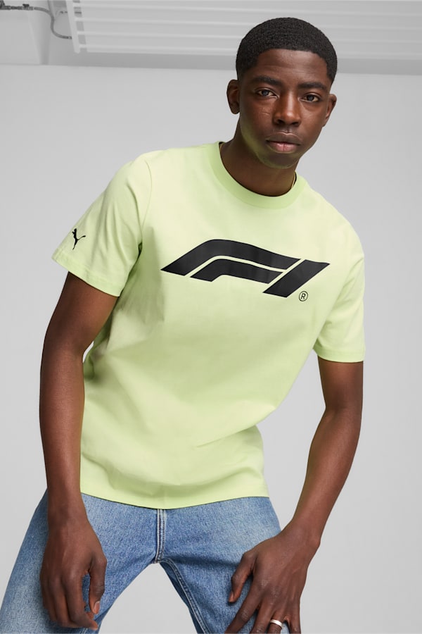 F1® ESS Men's Motorsport Logo Tee, Cool Cucumber, extralarge-GBR