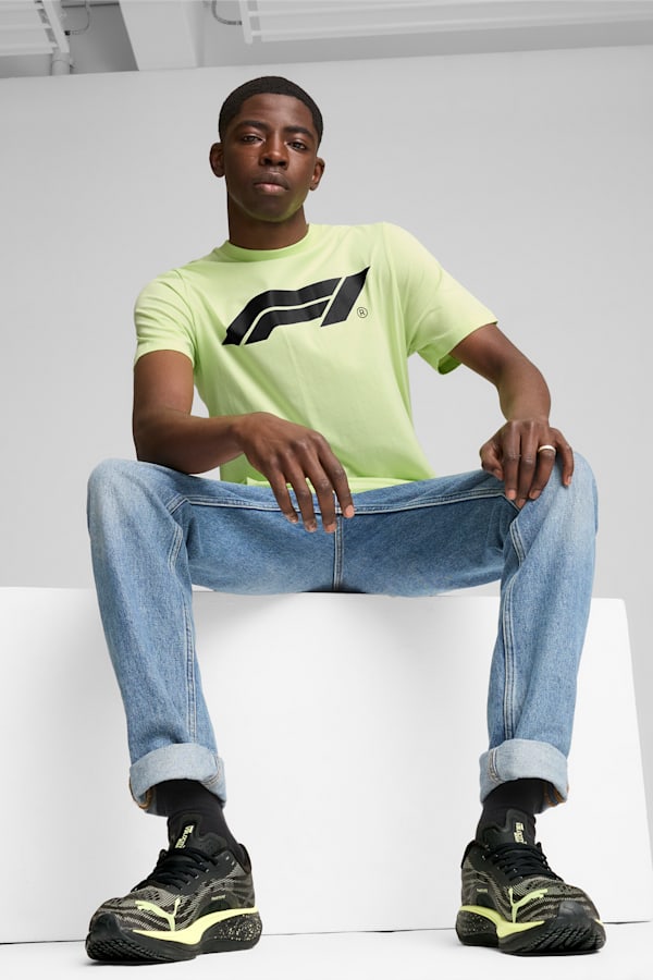 F1® ESS Men's Motorsport Logo Tee, Cool Cucumber, extralarge-GBR