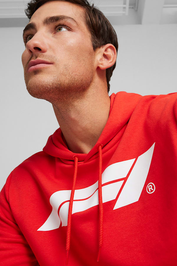 F1® Essentials Men's Motorsport Logo Hoodie, Pop Red, extralarge