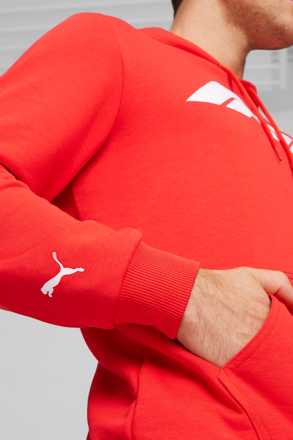 F1® Essentials Men's Motorsport Logo Hoodie, Pop Red, extralarge