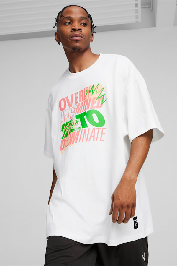 The Future Is Scoot Men's Basketball Tee, PUMA White, extralarge