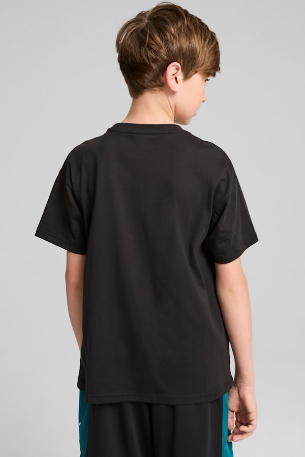 Basketball Crowd Craze Tee Youth, PUMA Black, extralarge