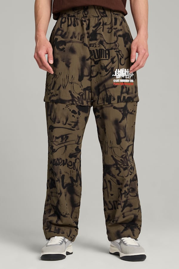 PUMA x LMC All-over Print Pants Men, Wild Willow, extralarge