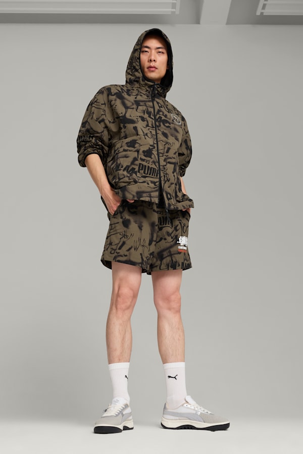 PUMA x LMC All-over Print Pants Men, Wild Willow, extralarge