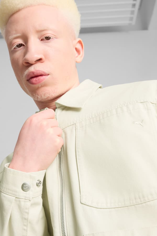 MMQ Zip Overshirt Men, Alpine Snow, extralarge