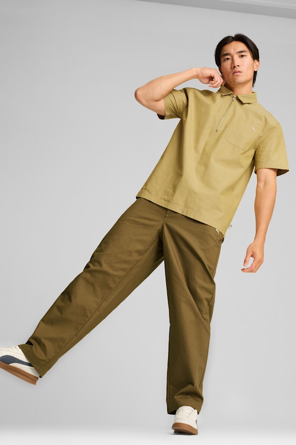 MMQ Half-Zip Shirt Men, Golden Fog, extralarge