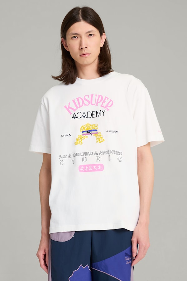 PUMA x KIDSUPER Graphic Tee Men, PUMA White, extralarge