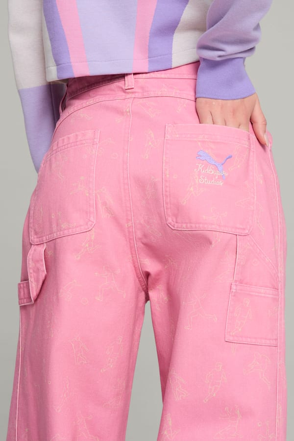 PUMA x KIDSUPER Pants Women, Mauved Out, extralarge