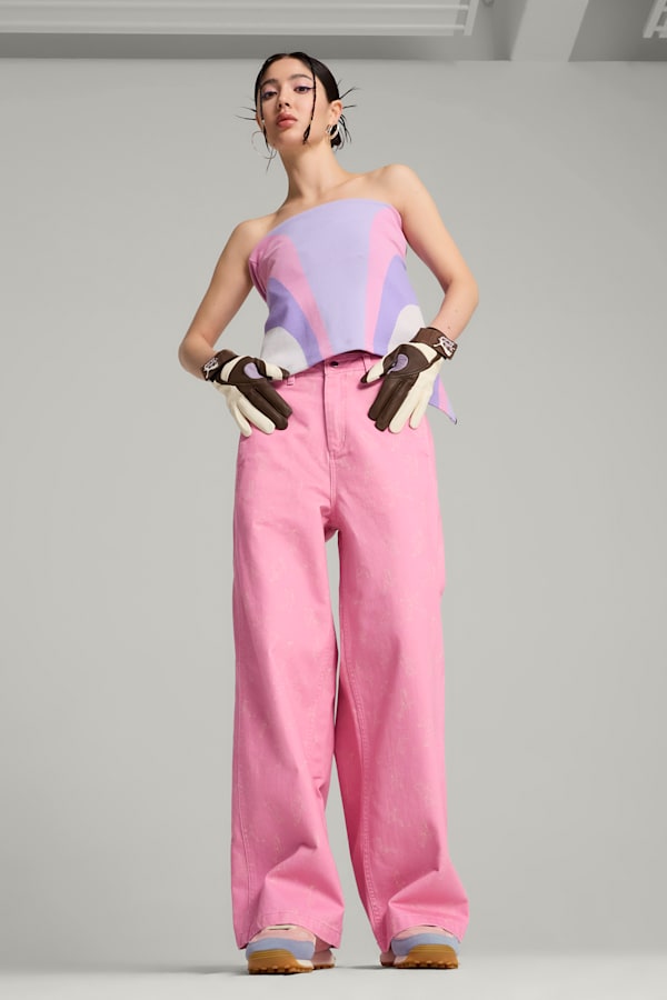 PUMA x KIDSUPER Pants Women, Mauved Out, extralarge