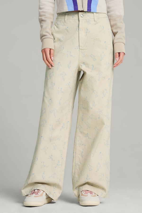 PUMA x KIDSUPER Pants Women, Desert Dust, extralarge