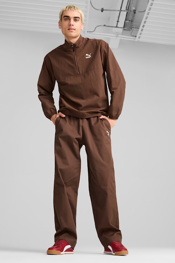 CLASSICS Woven Relaxed Crew Men, Espresso Brown, extralarge