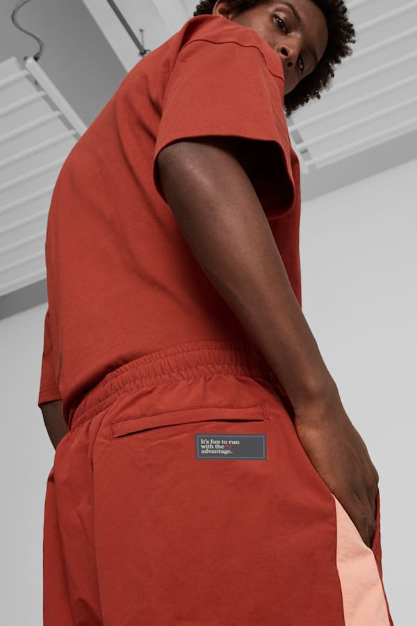 Red puma track pants top