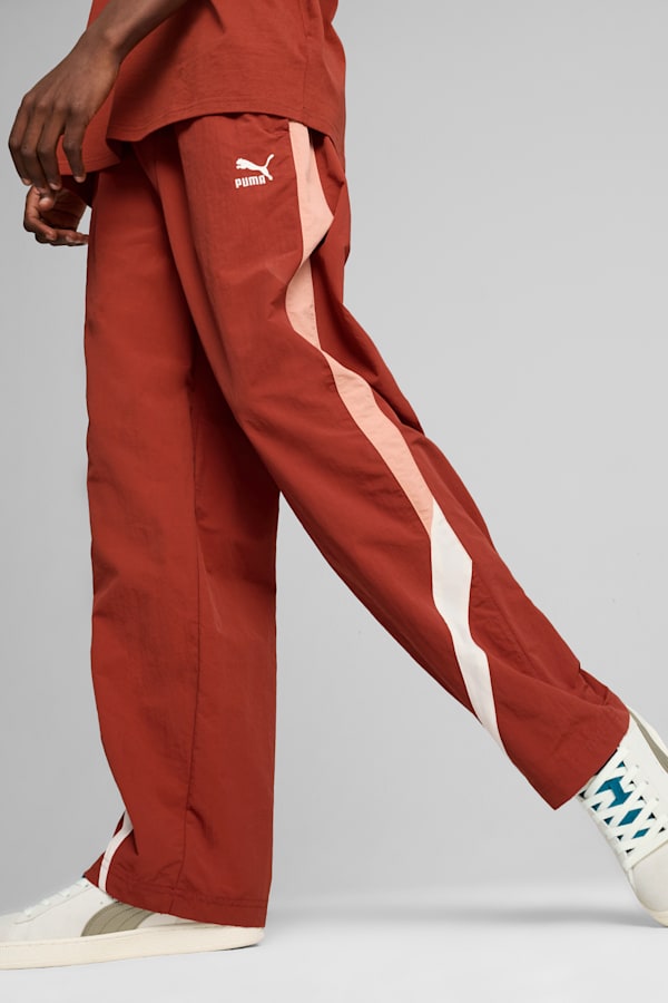 CLUB DE COURSE Track Pants Unisex, Mars Red-Deeva Peach, extralarge