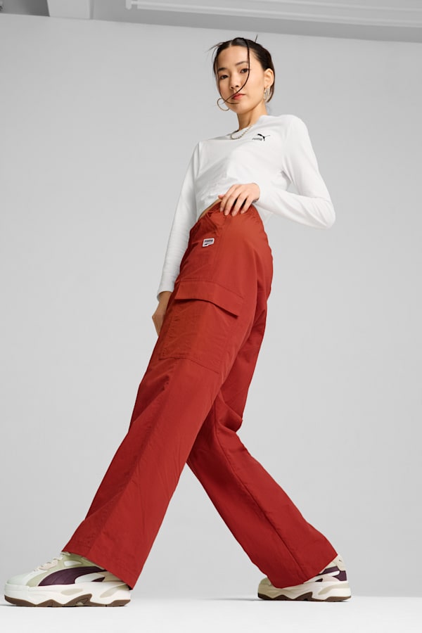 DOWNTOWN Cargo Pants Women, Mars Red, extralarge-GBR