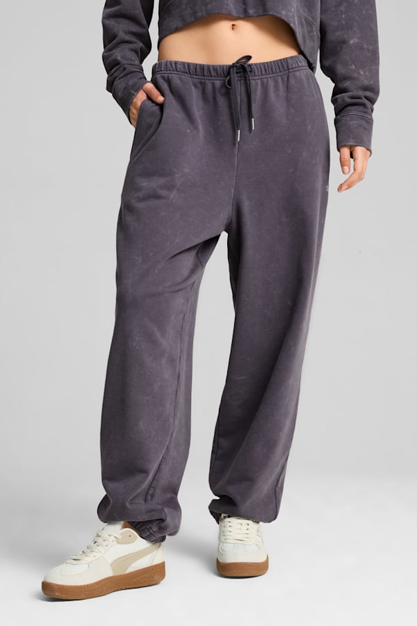 DARE TO Relaxed Washed Pants Women, Galactic Gray, extralarge