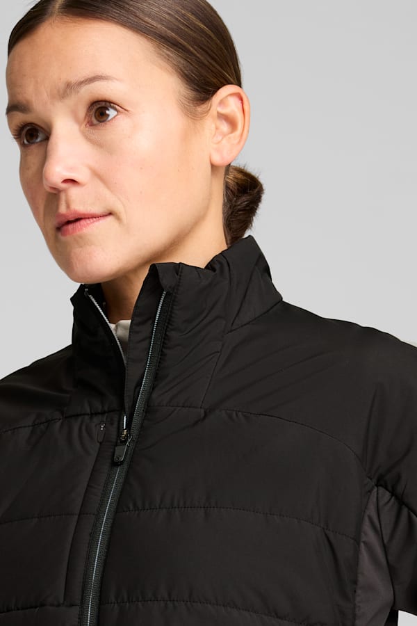 Kyley Quilted Golf Jacket Women, PUMA Black, extralarge