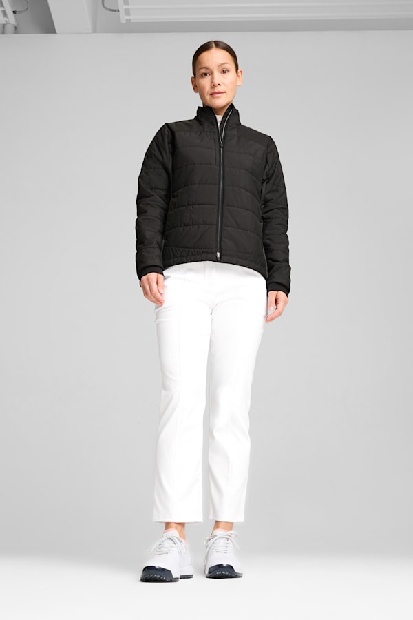 Kyley Quilted Golf Jacket Women, PUMA Black, extralarge