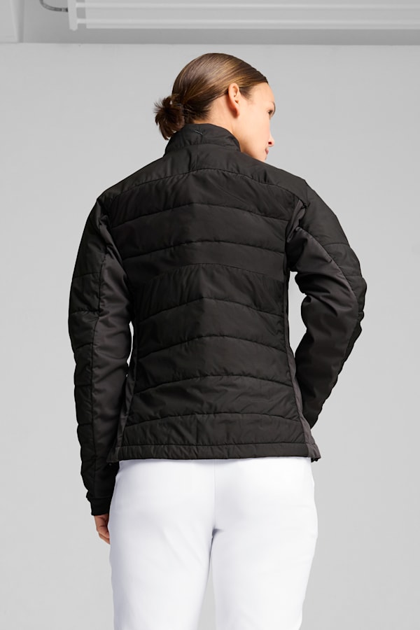 Kyley Quilted Golf Jacket Women, PUMA Black, extralarge