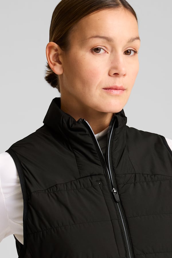 Kyley Quilted Golf Vest Women, PUMA Black, extralarge