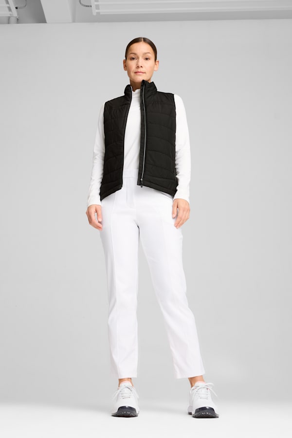 Kyley Quilted Golf Vest Women, PUMA Black, extralarge