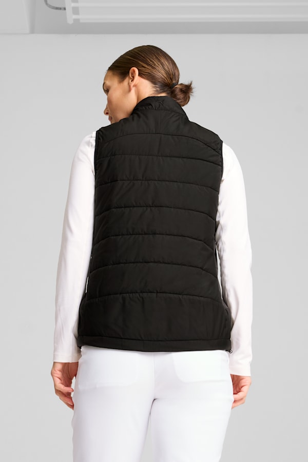 Kyley Quilted Golf Vest Women, PUMA Black, extralarge