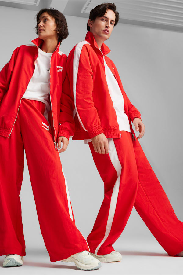 T7 Oversized Track Pants Unisex, For All Time Red, extralarge