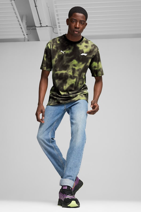 F1® Statement Tee Men, Cool Cucumber-AOP, extralarge-GBR