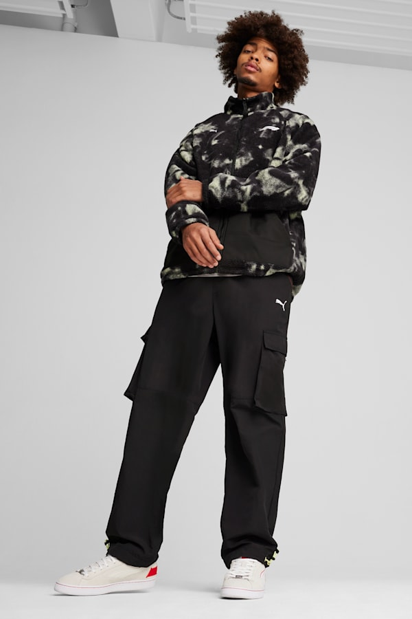 F1® Statement Reversible Puffer Jacket Men, PUMA Black-AOP, extralarge