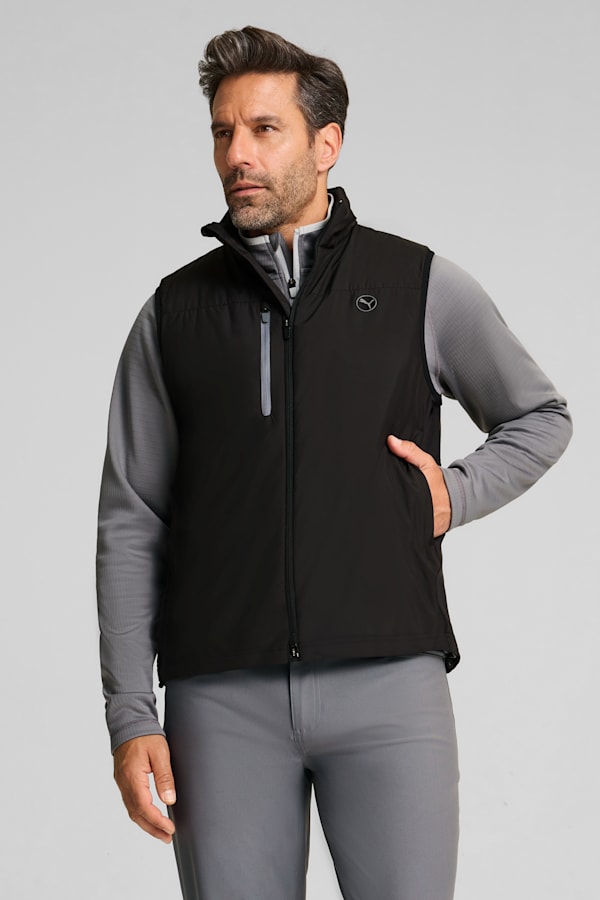 Hielands Golf Vest Men, PUMA Black, extralarge