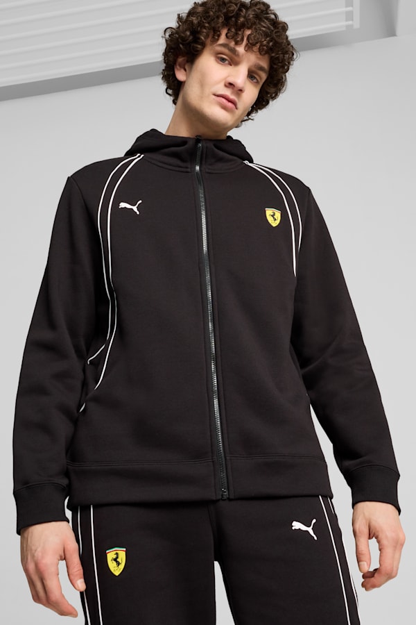 Scuderia Ferrari Race Hoodie Men, PUMA Black, extralarge-GBR