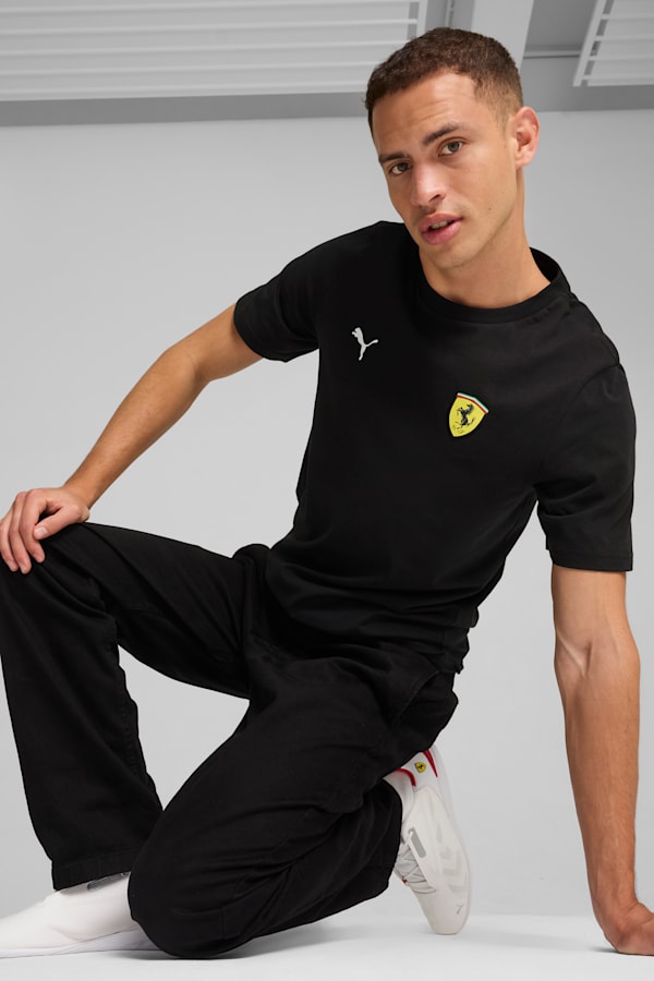 Scuderia Ferrari Race Colour Shield Tee Men, PUMA Black, extralarge