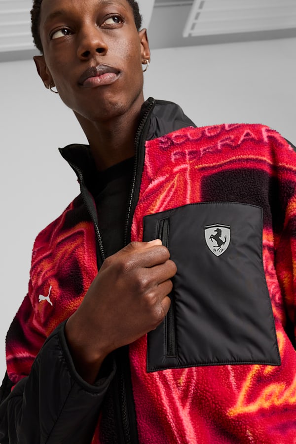 Scuderia Ferrari Race Neon Energy Fleece Jacket Men PUMA