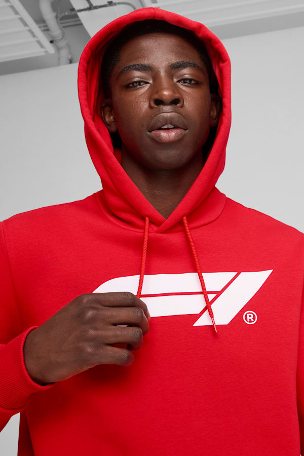 F1® ESS Logo Fleece Hoodie Men, Pop Red, extralarge