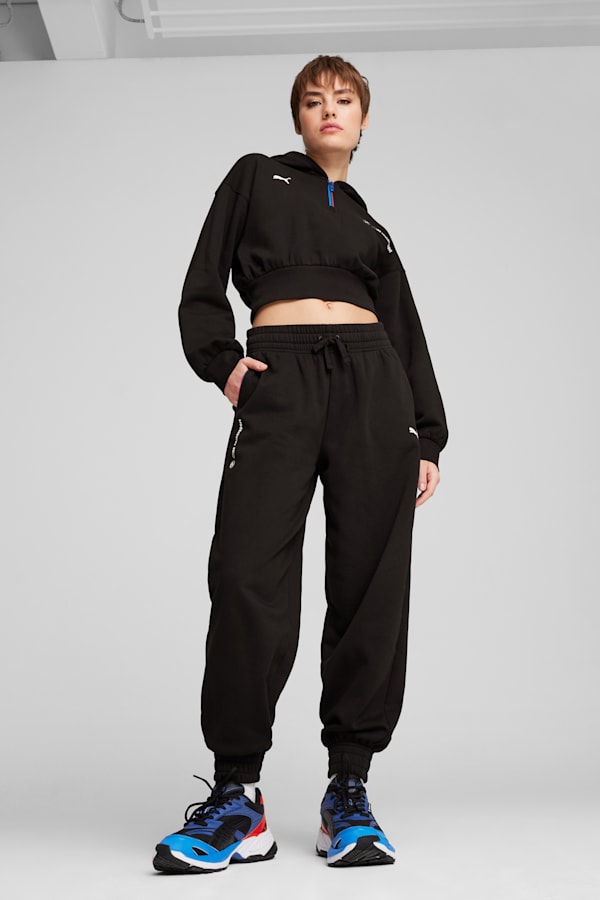 BMW M Motorsport ESS+ Half-Zip Hoodie Women, PUMA Black, extralarge
