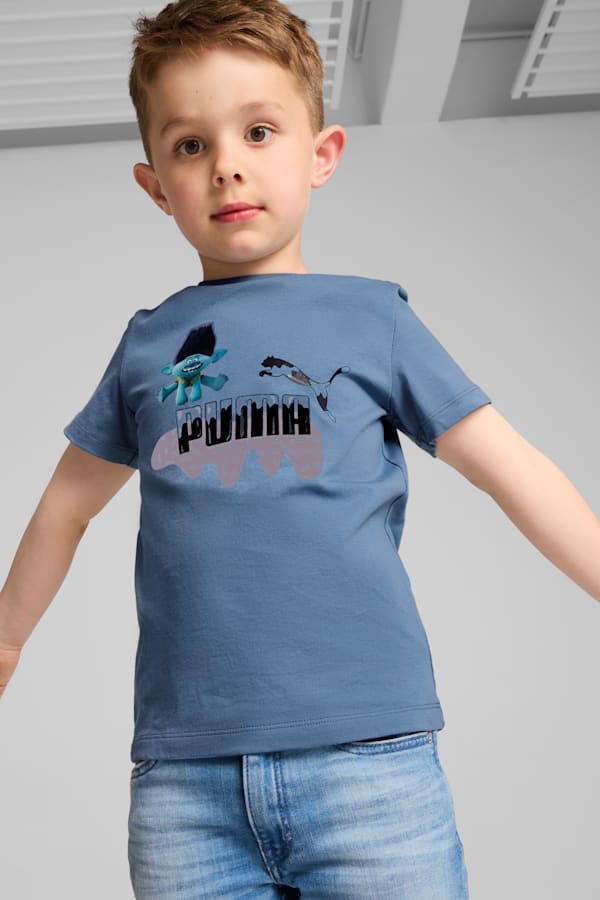 PUMA x TROLLS Tee Kids, Blue Horizon, extralarge