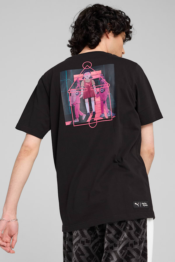 PUMA x SQUID GAME Tee Men, PUMA Black, extralarge