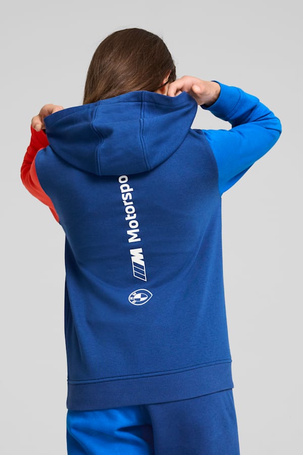 BMW M Motorsport Essentials+ Hoodie Youth, Pro Blue-M Color, extralarge