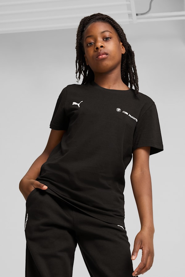 BMW M Motorsport ESS+ Logo Tee Youth, PUMA Black, extralarge