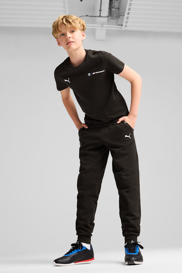 BMW M Motorsport ESS+ Logo Tee Youth, PUMA Black, extralarge