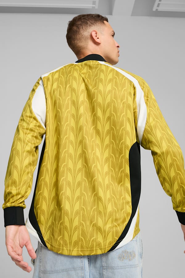 Long Sleeve Football Jersey Unisex, Fresh Pear-AOP, extralarge