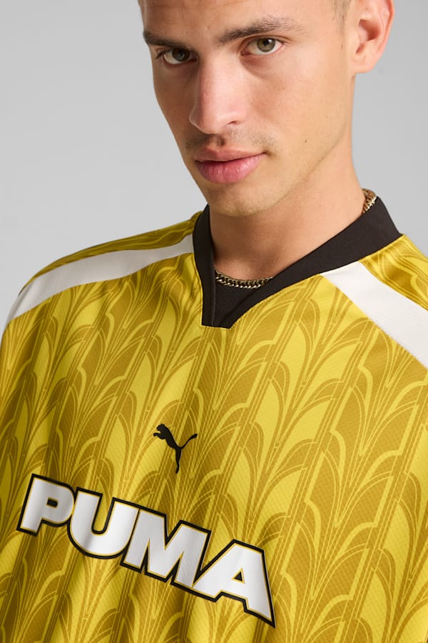Long Sleeve Football Jersey Unisex, Fresh Pear-AOP, extralarge