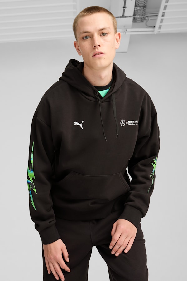 Mercedes AMG Petronas F1 Neon Energy Hoodie Men PUMA