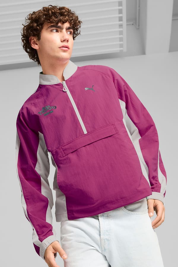 PUMA x MÁS TIEMPO Track Top Men, Magenta Gleam, extralarge