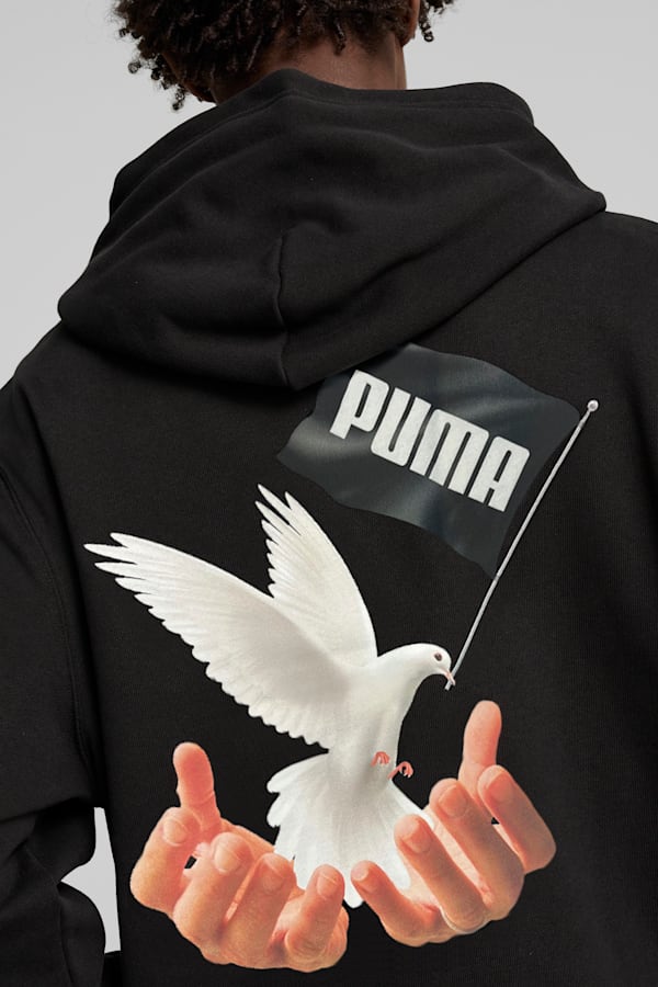 PUMA x MÁS TIEMPO Hoodie Men, PUMA Black, extralarge