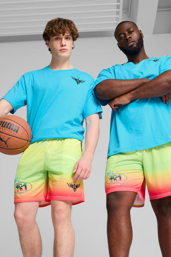 MELO 1Love Basketball Shorts Men, Yellow Alert, extralarge