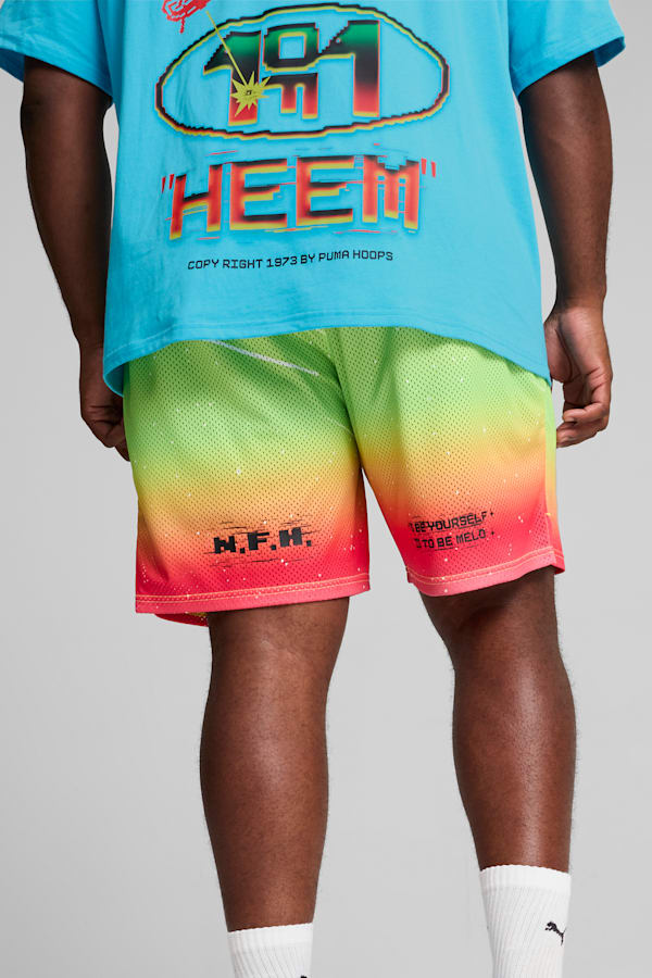 MELO 1Love Basketball Shorts Men, Yellow Alert, extralarge