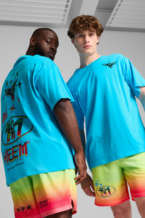 MELO 1Love Basketball Tee II Men, Bright Aqua, extralarge