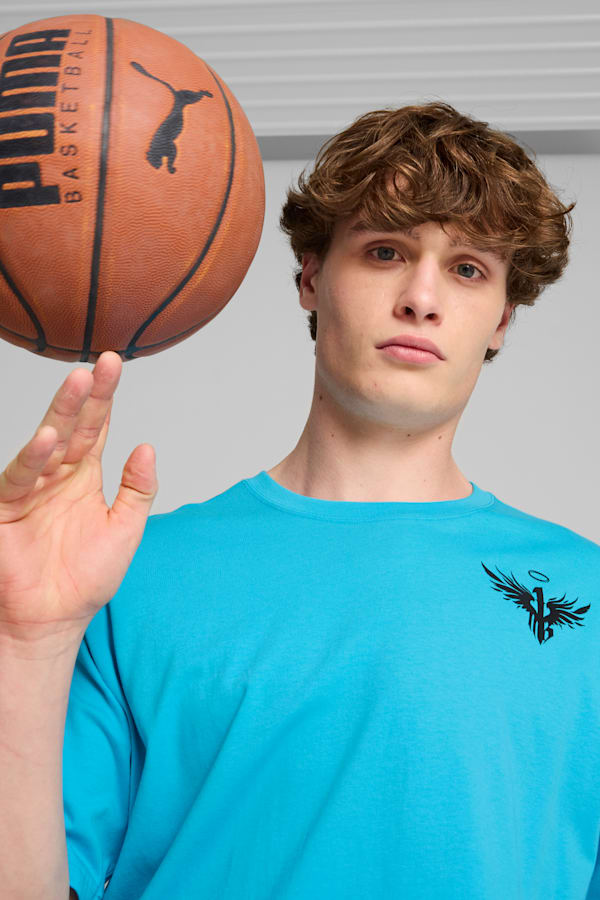 MELO 1Love Basketball Tee II Men, Bright Aqua, extralarge