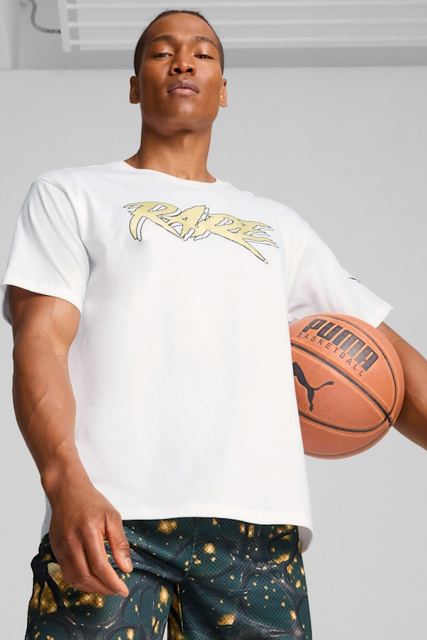 Melo 50th Basketball Tee I Men, PUMA White, extralarge-GBR