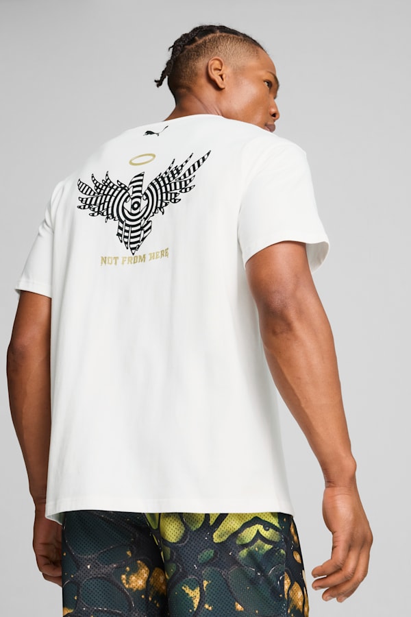 Melo 50th Basketball Tee I Men, PUMA White, extralarge-GBR